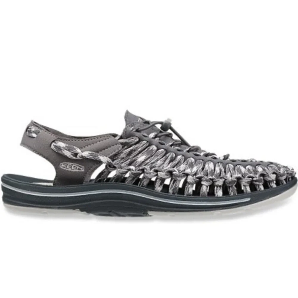 Keen UNEEK Men's Two-Cord Water Sandal in Magnet/Vapor Gray 8.5